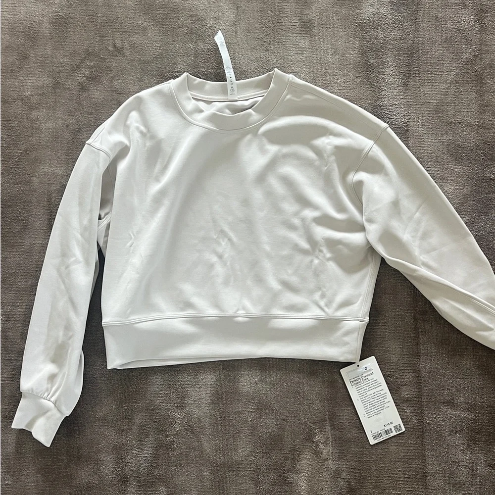 Lululemon NWT Softstream Perfectly Oversized Cropped Crew - Picture 4 of 6